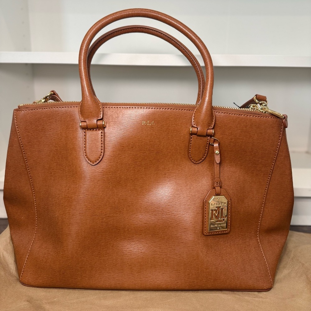 Lauren Ralph Lauren Tan Satchel Bag